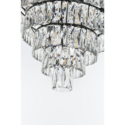 Josephine 36 Inch Round Chandelier In Black