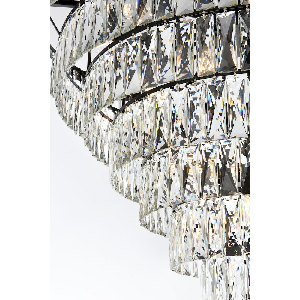 Josephine 36 Inch Round Chandelier In Black