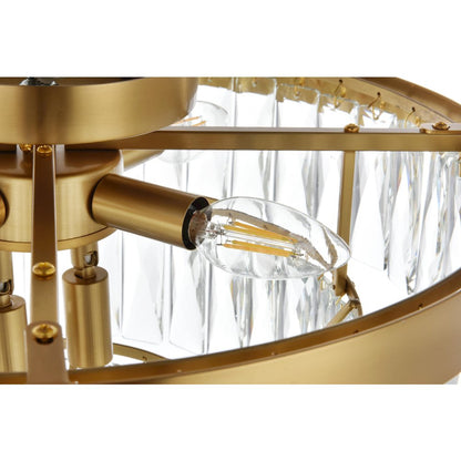Josephine 18 Inch Flush Mount In Satin Gold