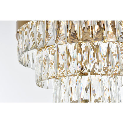 Josephine 18 Inch Flush Mount In Satin Gold