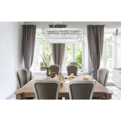 Josephine 36 Inch Rectangular Chandelier In Chrome
