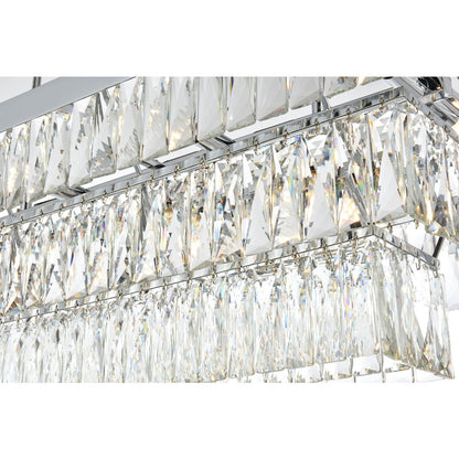 Josephine 36 Inch Rectangular Chandelier In Chrome