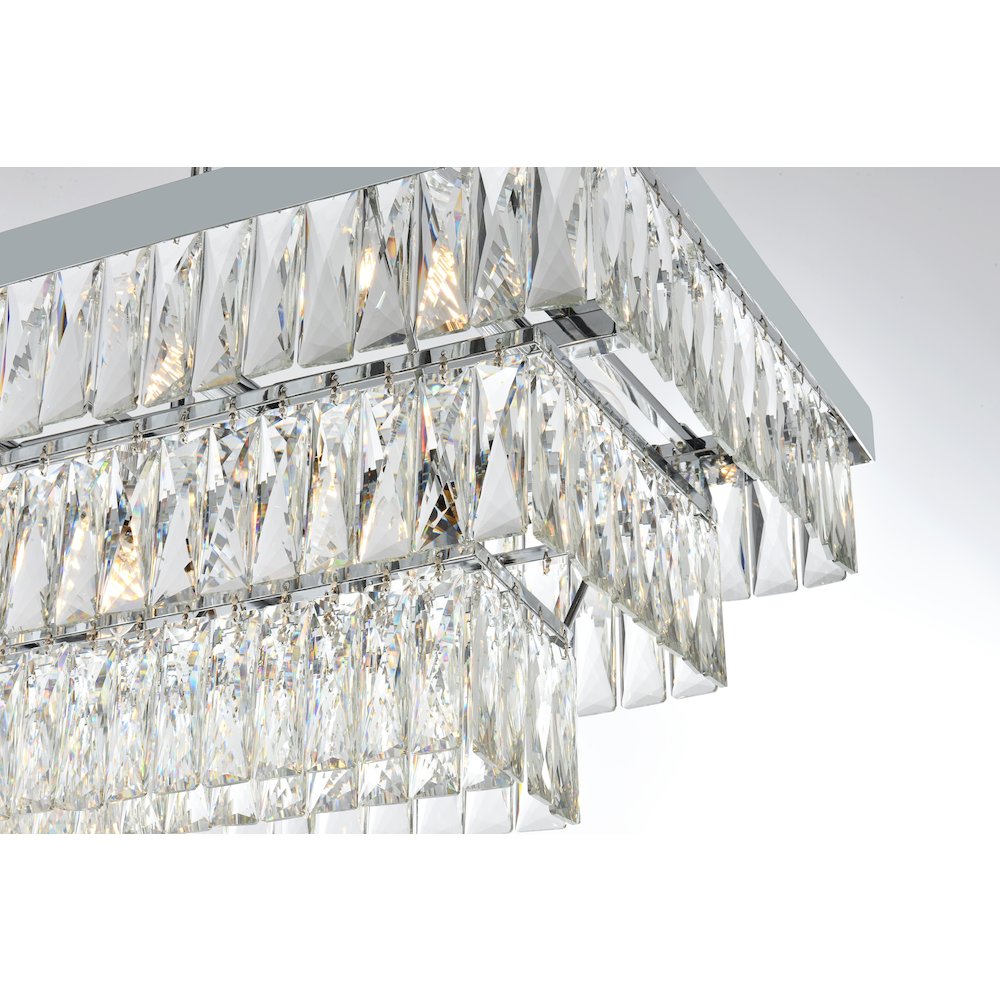 Josephine 48 Inch Rectangular Chandelier In Chrome