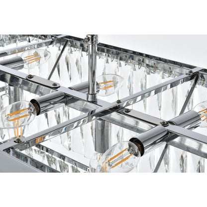 Josephine 48 Inch Rectangular Chandelier In Chrome