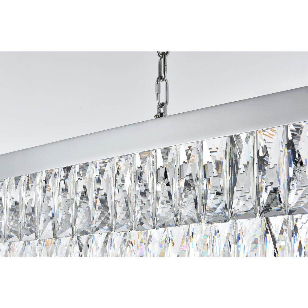 Josephine 48 Inch Rectangular Chandelier In Chrome
