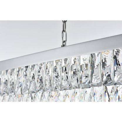 Josephine 48 Inch Rectangular Chandelier In Chrome