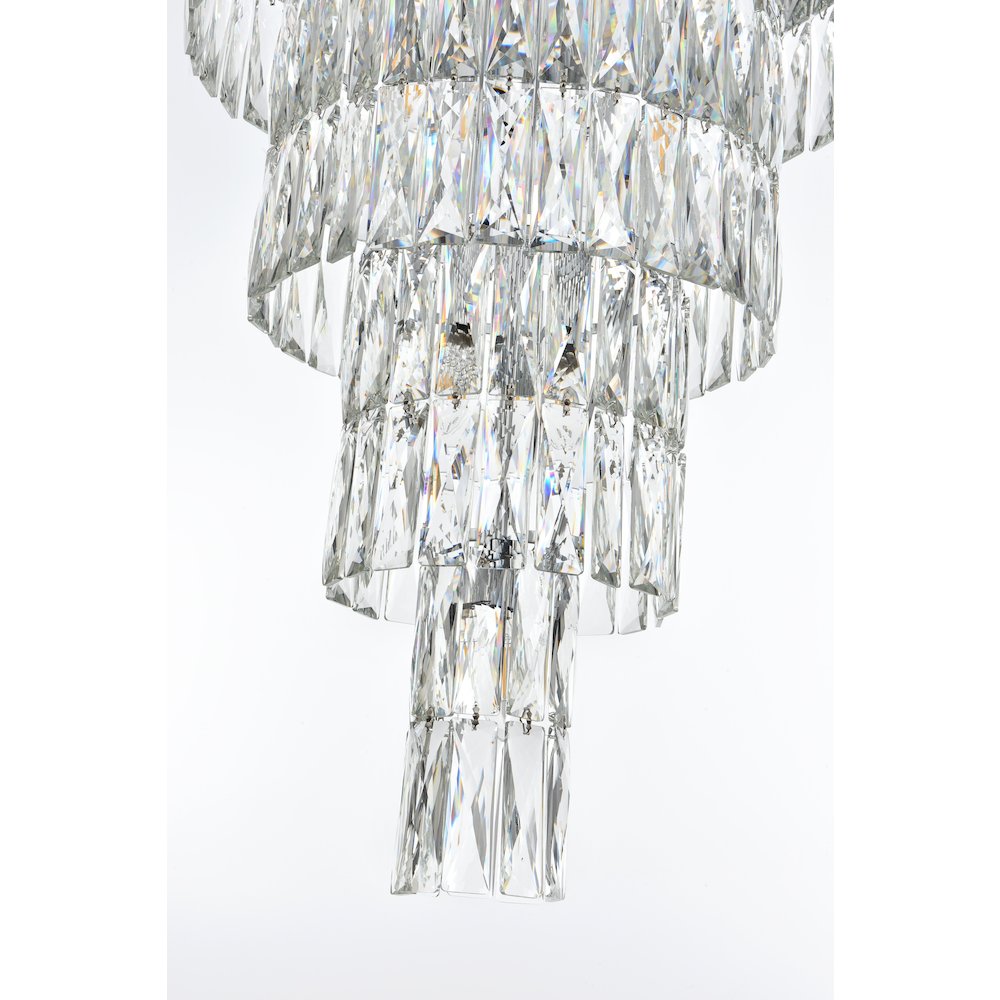 Josephine 32 Inch Rectangular Chandelier In Chrome