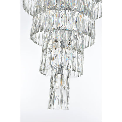 Josephine 32 Inch Rectangular Chandelier In Chrome