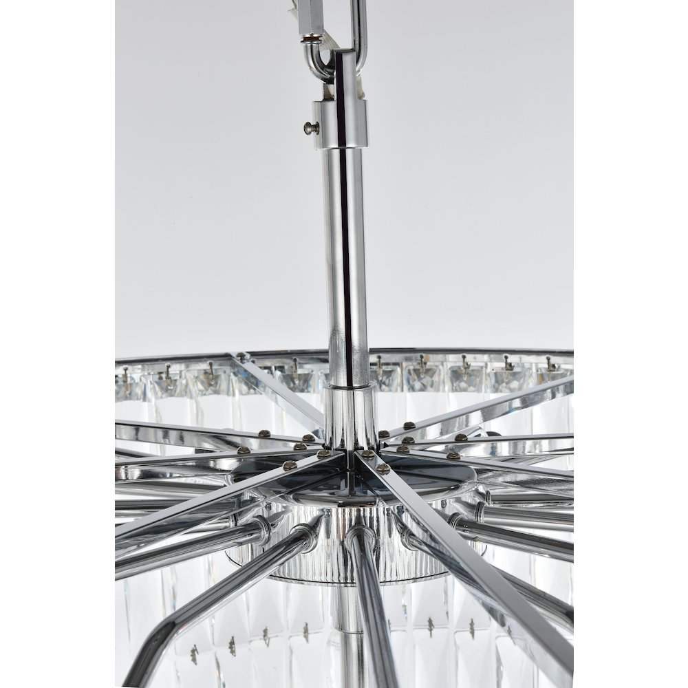 Josephine 32 Inch Rectangular Chandelier In Chrome