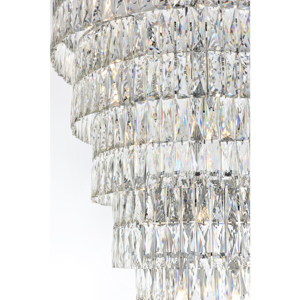 Josephine 32 Inch Rectangular Chandelier In Chrome