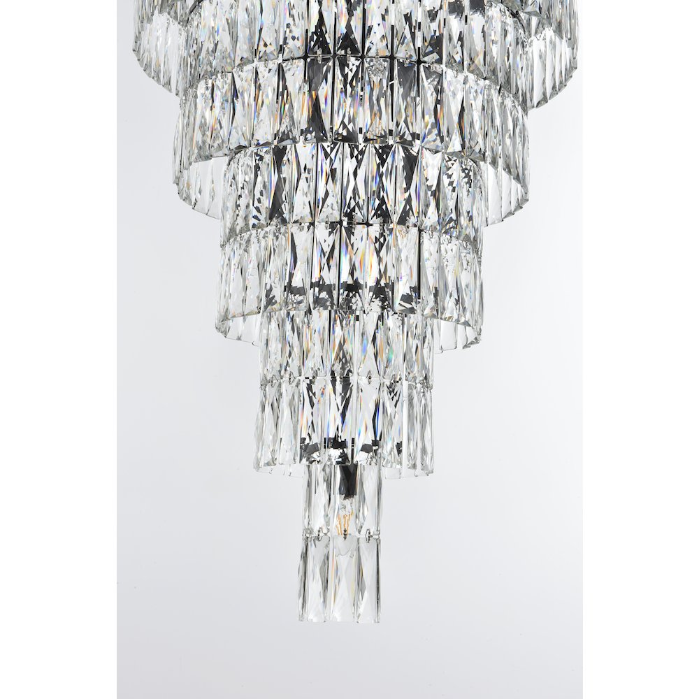 Josephine 41 Inch Rectangular Chandelier In Black