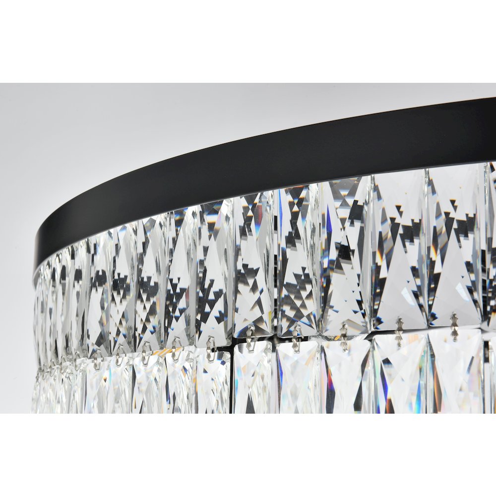 Josephine 41 Inch Rectangular Chandelier In Black