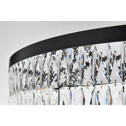 Josephine 41 Inch Rectangular Chandelier In Black