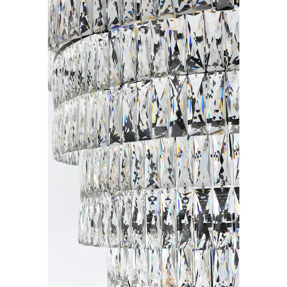 Josephine 41 Inch Rectangular Chandelier In Black