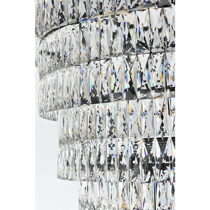 Josephine 41 Inch Rectangular Chandelier In Black