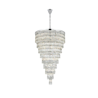 Josephine 41 Inch Rectangular Chandelier In Chrome