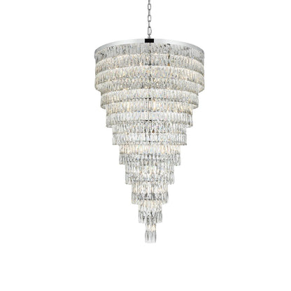 Josephine 41 Inch Rectangular Chandelier In Chrome