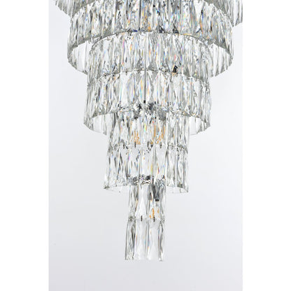 Josephine 41 Inch Rectangular Chandelier In Chrome