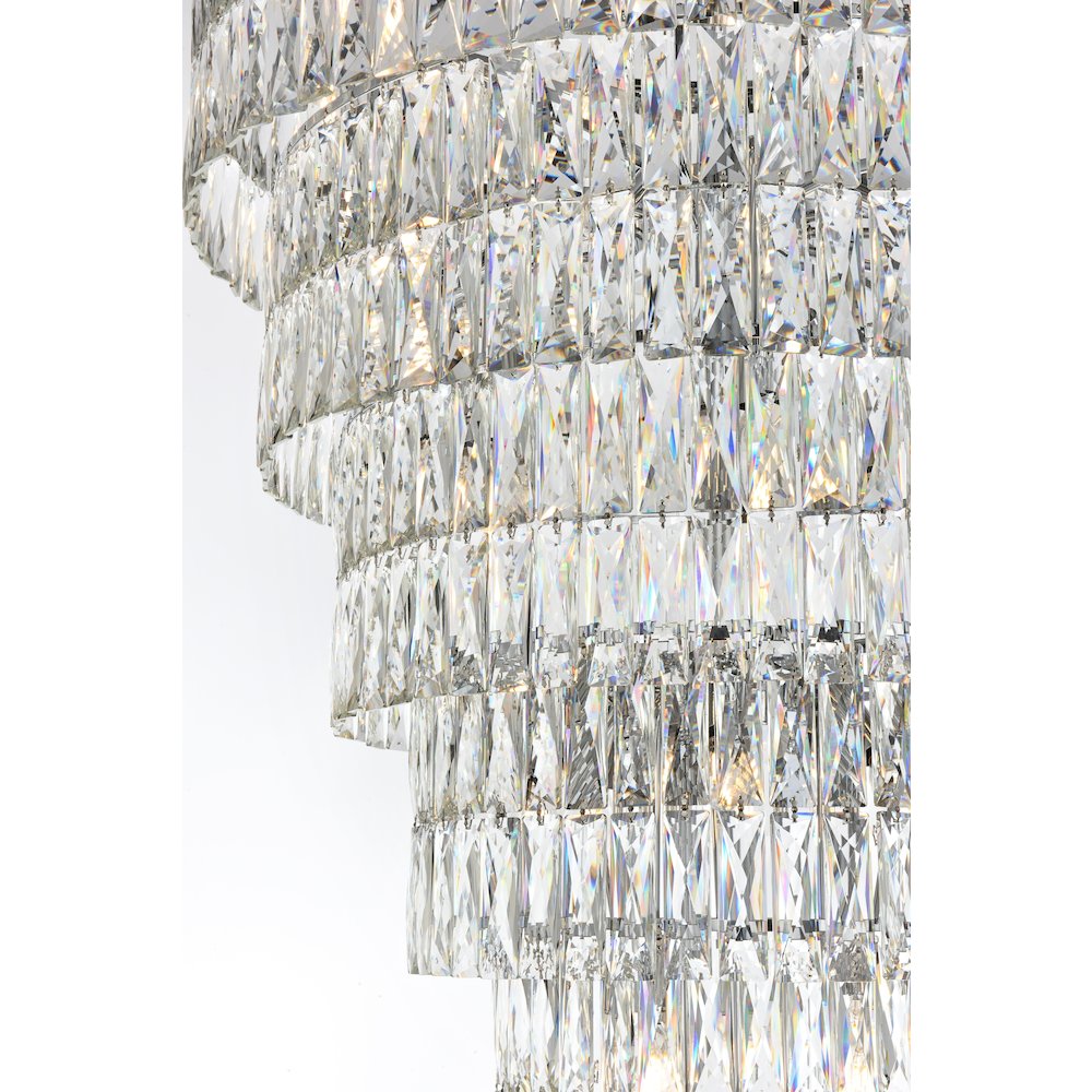 Josephine 41 Inch Rectangular Chandelier In Chrome