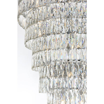 Josephine 41 Inch Rectangular Chandelier In Chrome