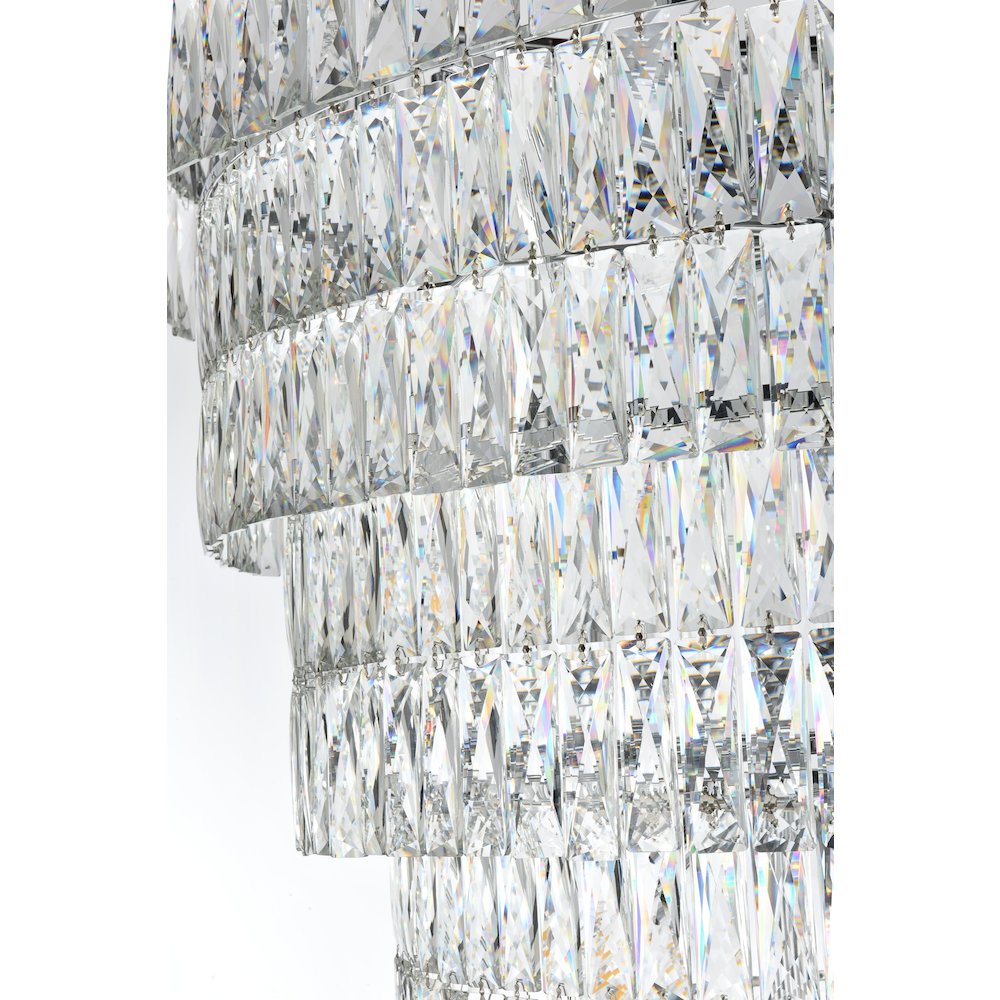 Josephine 41 Inch Rectangular Chandelier In Chrome