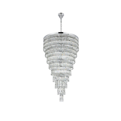 Josephine 41 Inch Rectangular Chandelier In Chrome