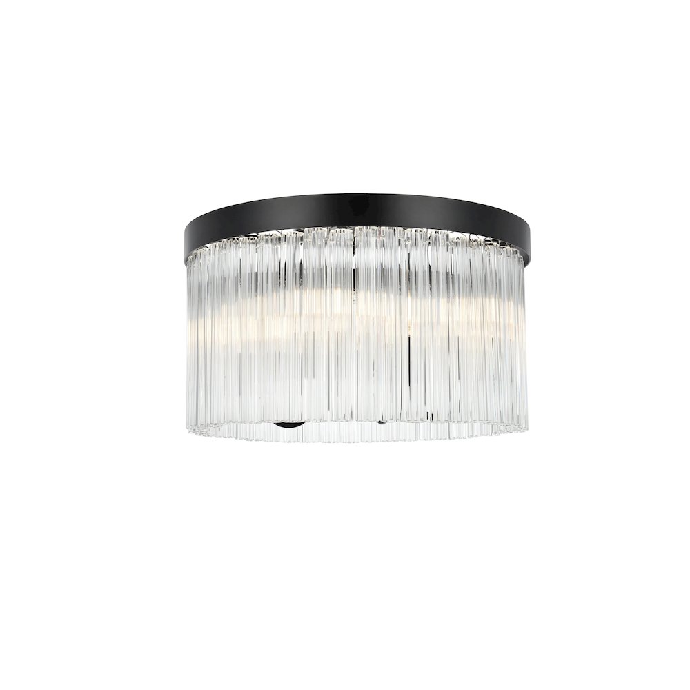 Harlow 16 Inch Flush Mount In Black