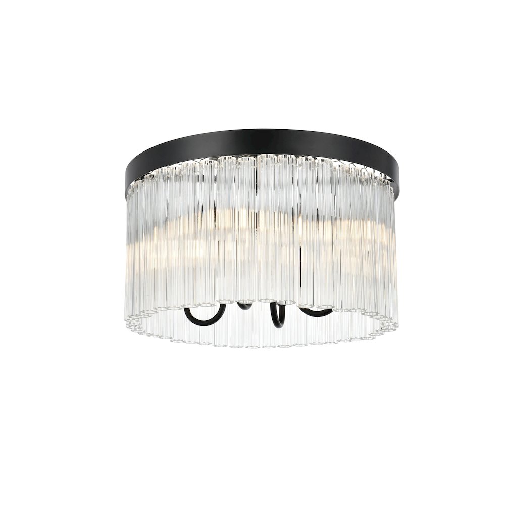 Harlow 16 Inch Flush Mount In Black