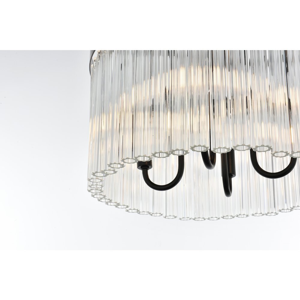 Harlow 16 Inch Flush Mount In Black