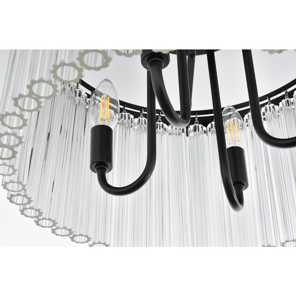 Harlow 16 Inch Flush Mount In Black