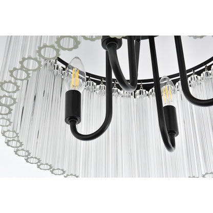 Harlow 16 Inch Flush Mount In Black