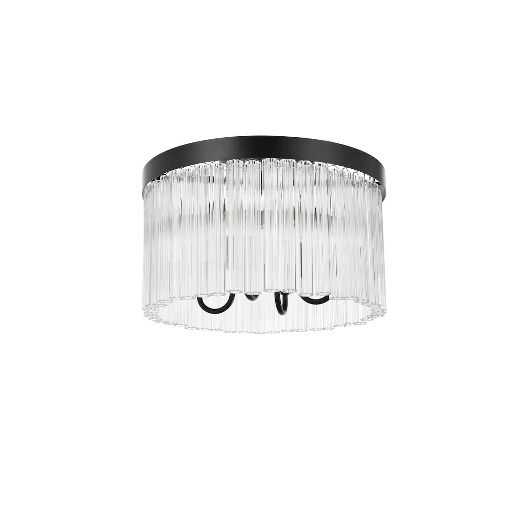 Harlow 16 Inch Flush Mount In Black