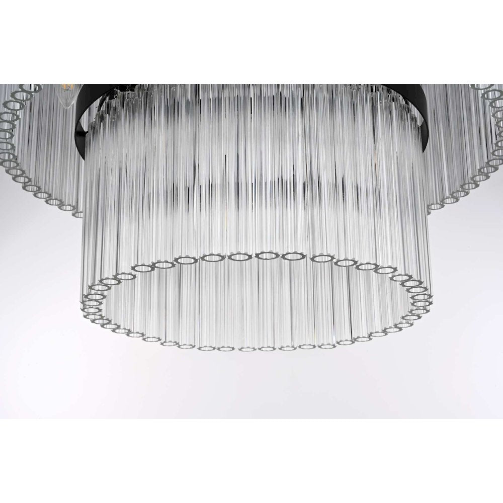 Harlow 24 inch Chandelier in Black