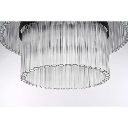 Harlow 24 inch Chandelier in Black