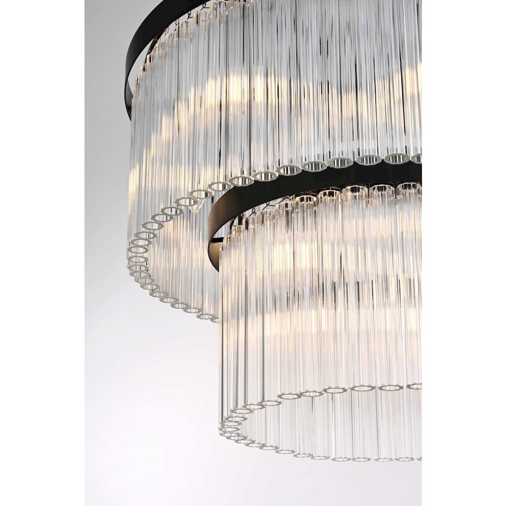 Harlow 24 inch Chandelier in Black