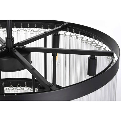 Harlow 24 inch Chandelier in Black