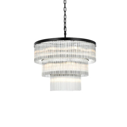 Harlow 32 Inch Chandelier In Black