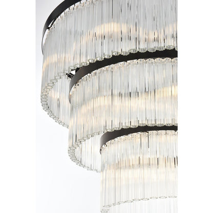 Harlow 32 Inch Chandelier In Black