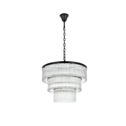 Harlow 32 Inch Chandelier In Black
