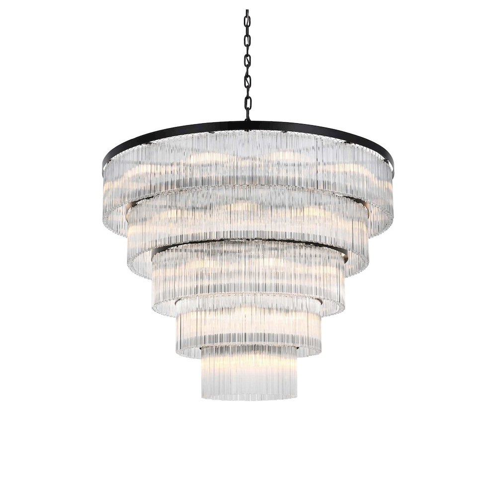 Harlow 48 inch Chandelier in Black