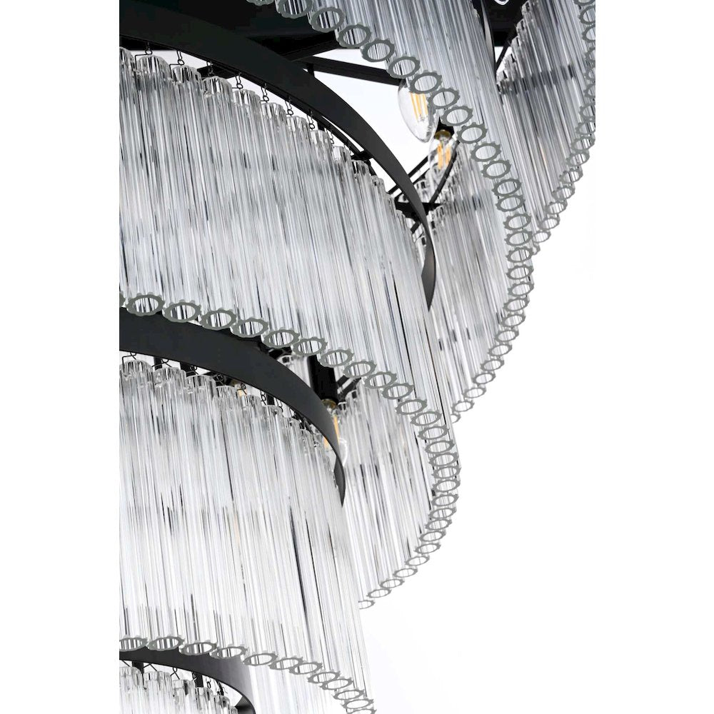 Harlow 48 inch Chandelier in Black