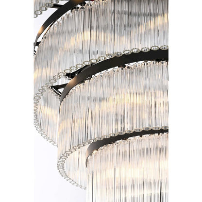Harlow 48 inch Chandelier in Black