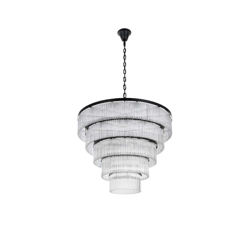 Harlow 48 inch Chandelier in Black