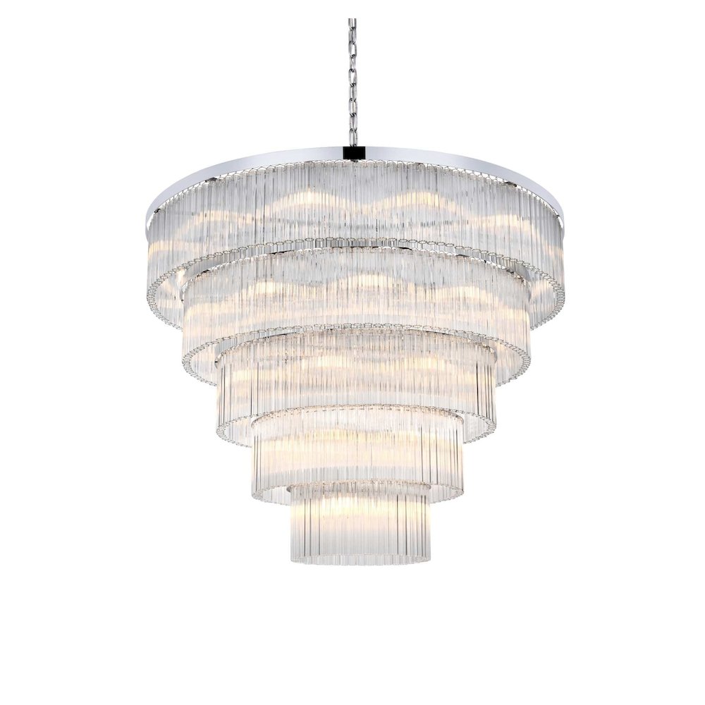 Harlow 48 inch Chandelier in Chrome