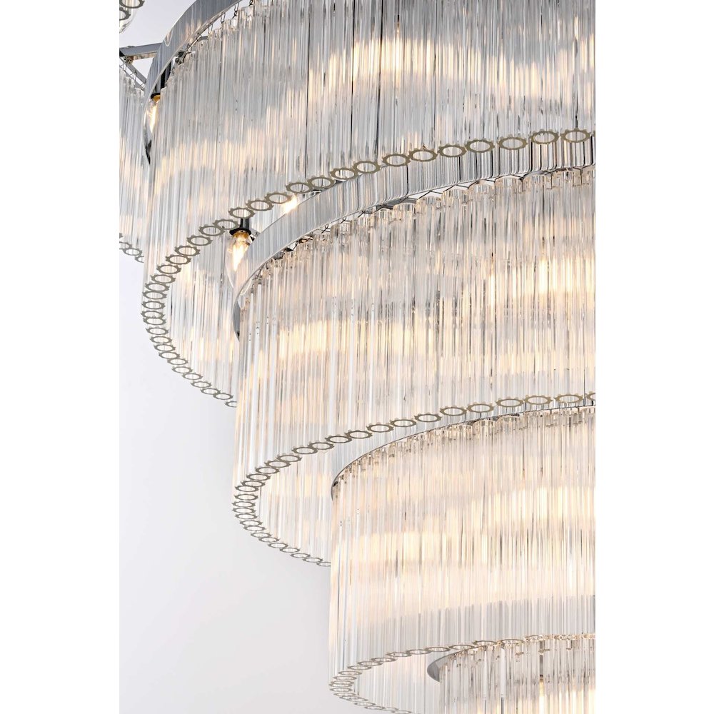 Harlow 48 inch Chandelier in Chrome
