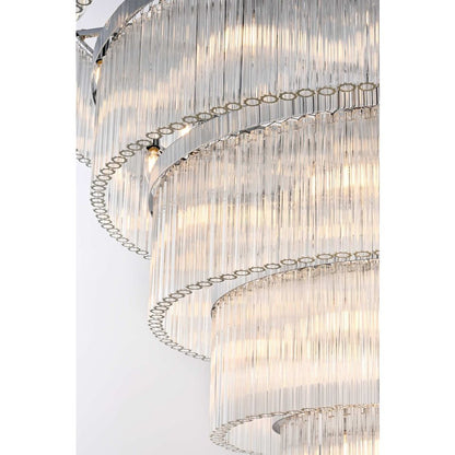 Harlow 48 inch Chandelier in Chrome