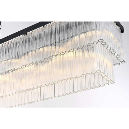 Harlow 53 inch Chandelier in Black