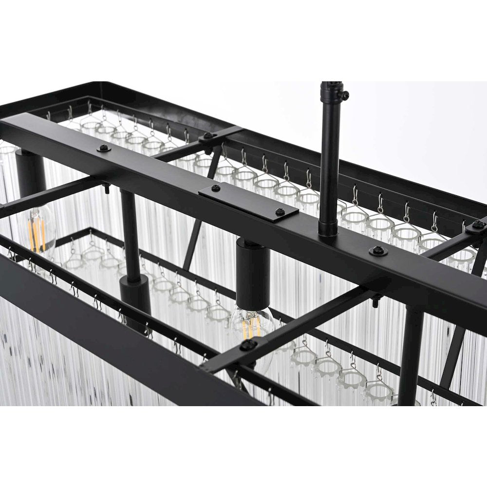 Harlow 53 inch Chandelier in Black
