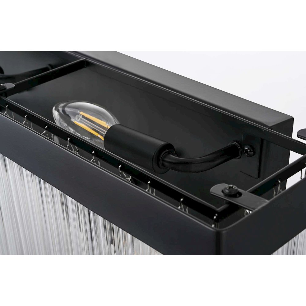 Harlow 19 inch Wall Sconce in Black