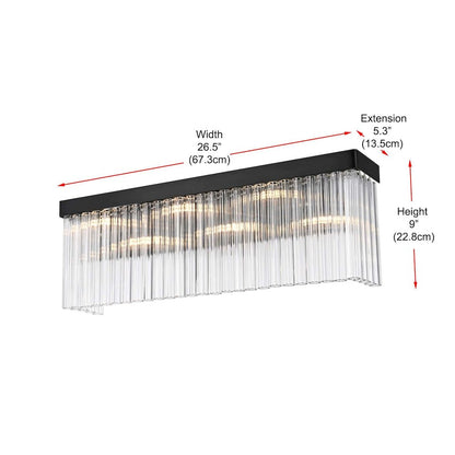 Harlow 26 inch Wall Sconce in Black